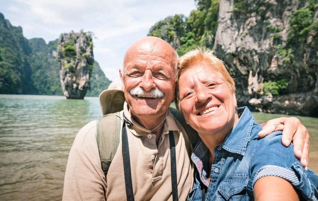 Senior Couple Traveling on Vacation